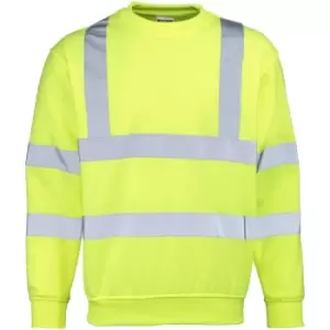 Image of RTY High Visibility Mens High Vis Sweatshirt (3XL) (Fluorescent Yellow) - Fluorescent Yellow