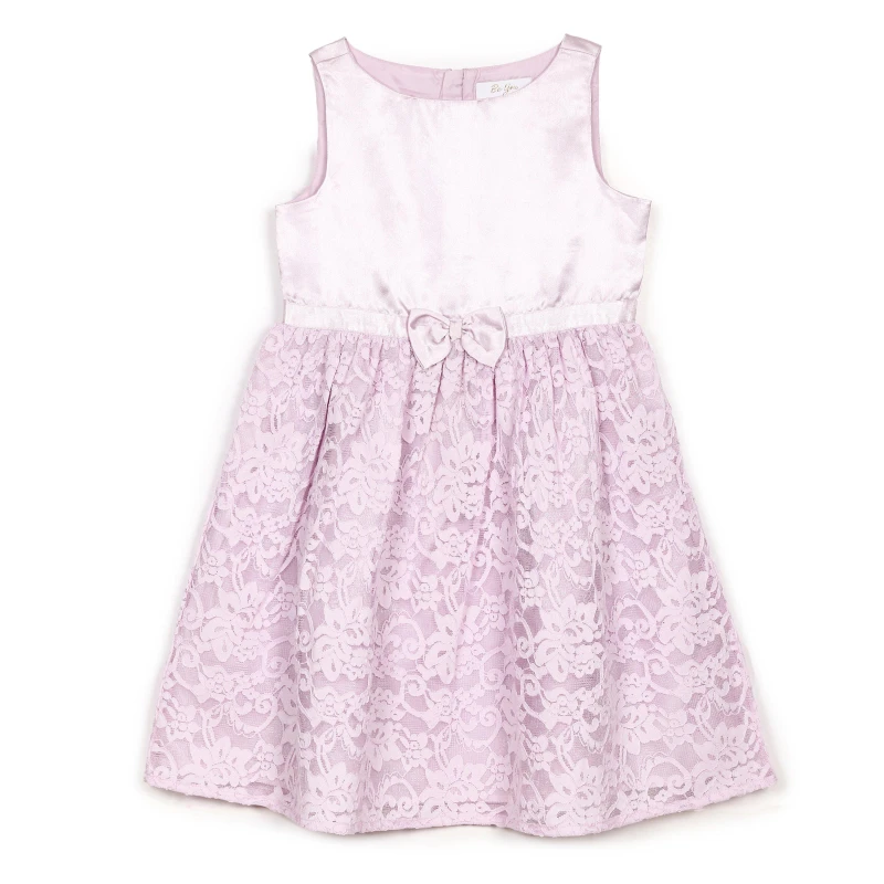 Image of Be You Younger Girl Lace Occasion Dress - Purple Purple 1 - 2 Years