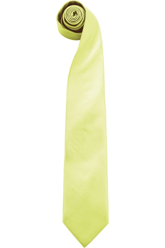 Image of Premier Premier Men “ColoursPlain Fashion Business Tie in Lime Lime One Size Male 5055805451798