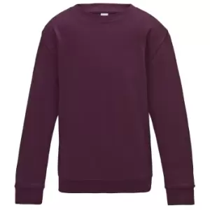 Image of AWDis Just Hoods Childrens/Kids Sweatshirt (1-2 Years) (Burgundy)
