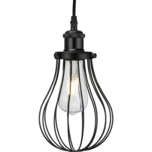 Image of Pendant Cage - Matt Black - CAG3MB - Knightsbridge