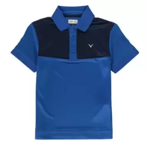 Image of Callaway Youth Colour Block Polo Shirt Juniors - Blue