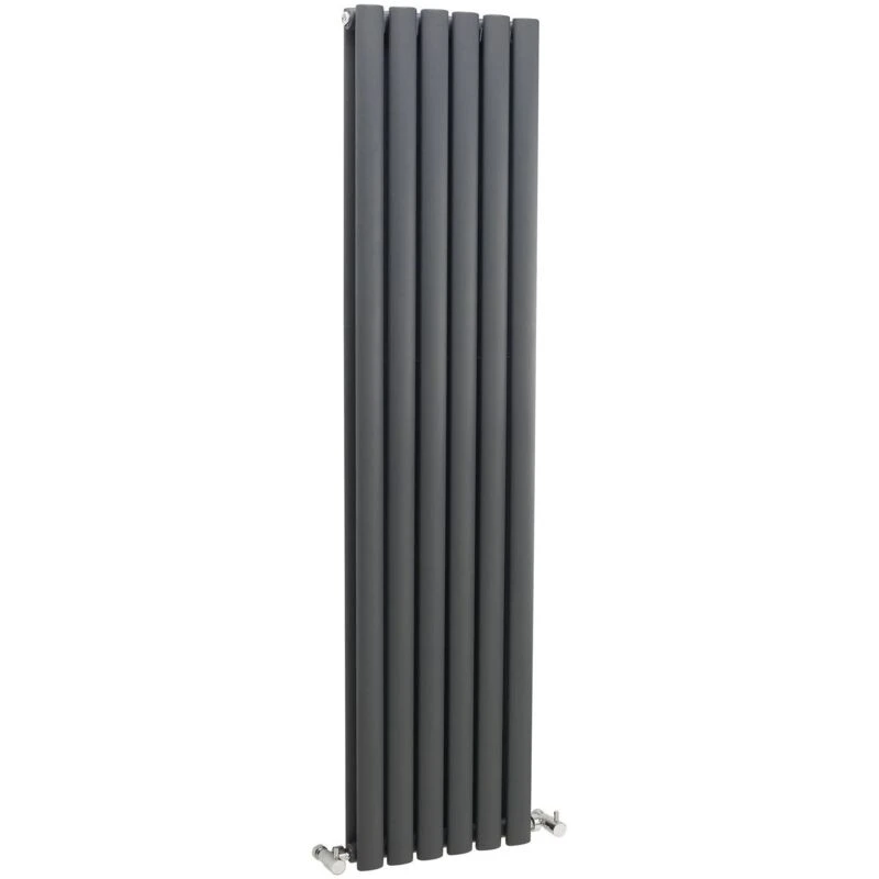 Image of Aspire Aspire - Hudson Reed Revive Double Designer Vertical Radiator 1500mm h x 354mm w - Anthracite PWHLA76
