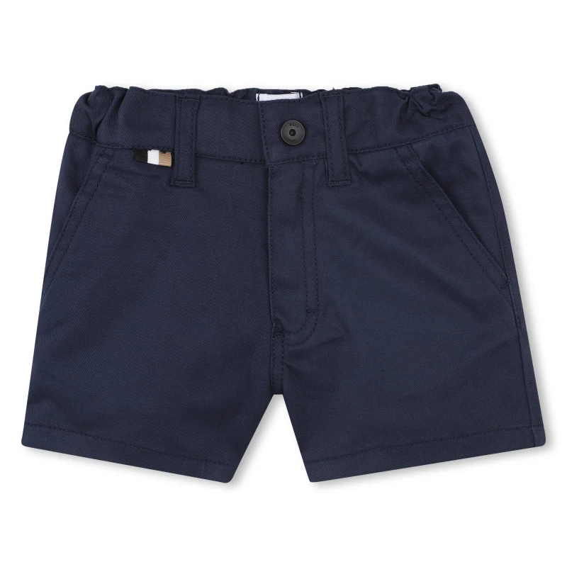 Image of Boss Kids Multiple Pocket Adjustable Cargo Shorts Navy 849 male 9 Mnth