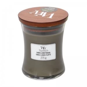 Image of WoodWick Sand and Driftwood Medium Jar Candle 275g