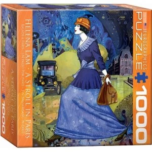 Image of Eurographics Puzzle 1000 PC A Stroll in Paris Lam Helena 8x8 box MO