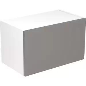 Image of Kitchen Kit Flatpack Slab Kitchen Cabinet Wall Bridge Unit Super Gloss 600mm in Dust Grey MFC