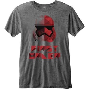 Image of Star Wars - Episode VIII First Order Geo Unisex Medium T-Shirt - Grey