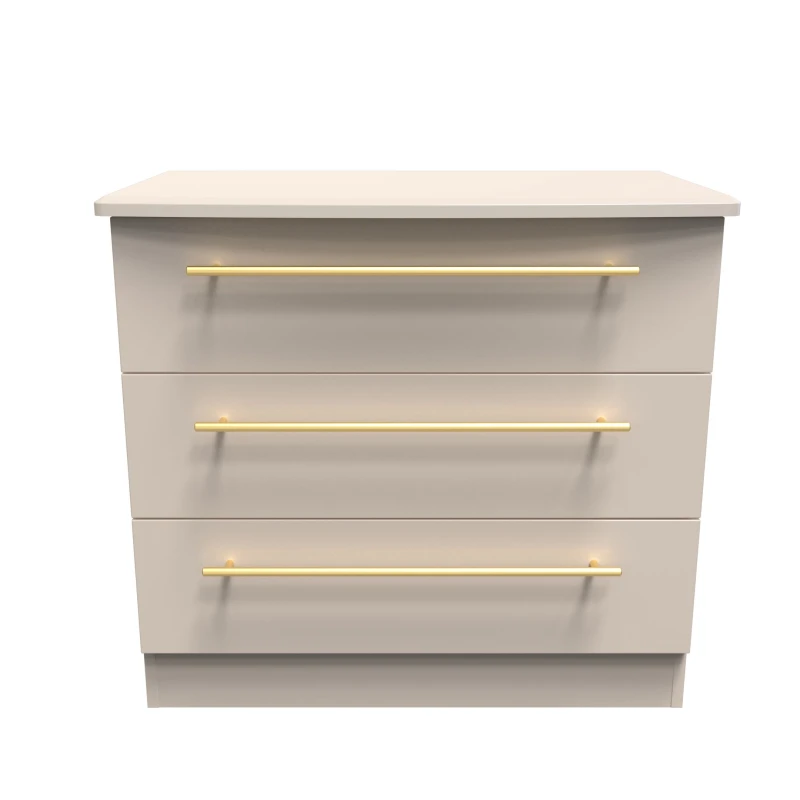 Image of Helmsley 3 Drawer Chest In Kashmir Matt (Ready Assembled)