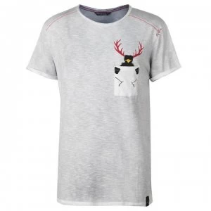 Image of Chillaz Street Hirschkrah T Shirt Mens - Grey