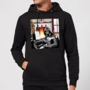 Image of Star Wars Darth Vader Piano Player Christmas Hoodie - Black