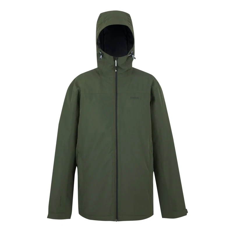Image of Hooded waterproof jacket Regatta Thornridge Vert Male L
