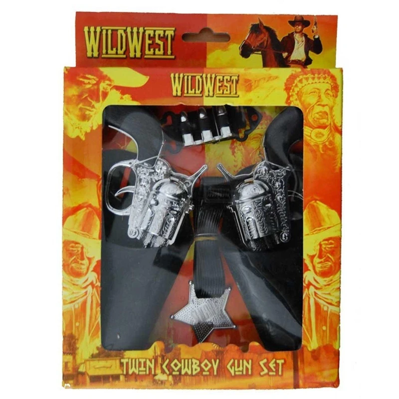 Image of Kandy Toys Wild West Twin Cowboy Gun & Holster Set Dress Up Multi unisex