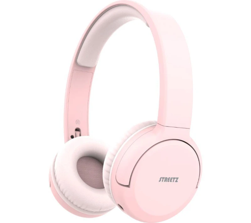Image of STREETZ BT210 Wireless Bluetooth Headphones - Pink 7333048068125