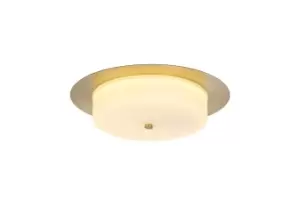 Image of Ceiling, 18W LED, 3000K, 1080lm, IP44, Antique Brass, 3yrs Warranty