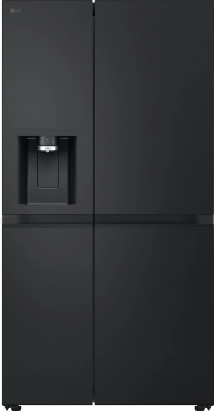 Image of LG NatureFRESH GSLE81EPBD Total No Frost American Fridge Freezer - Matte Black - D Rated