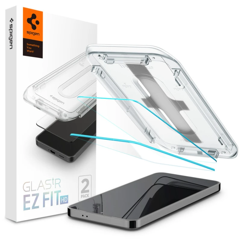 Image of Spigen Galaxy S24 Glass Screen Protector GLAS.tR EZ Fit HD 2PCS