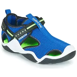 Image of Geox JR WADER boys's Childrens Sandals in Blue - Sizes 7 toddler,7.5 toddler,8.5 toddler,9.5 toddler