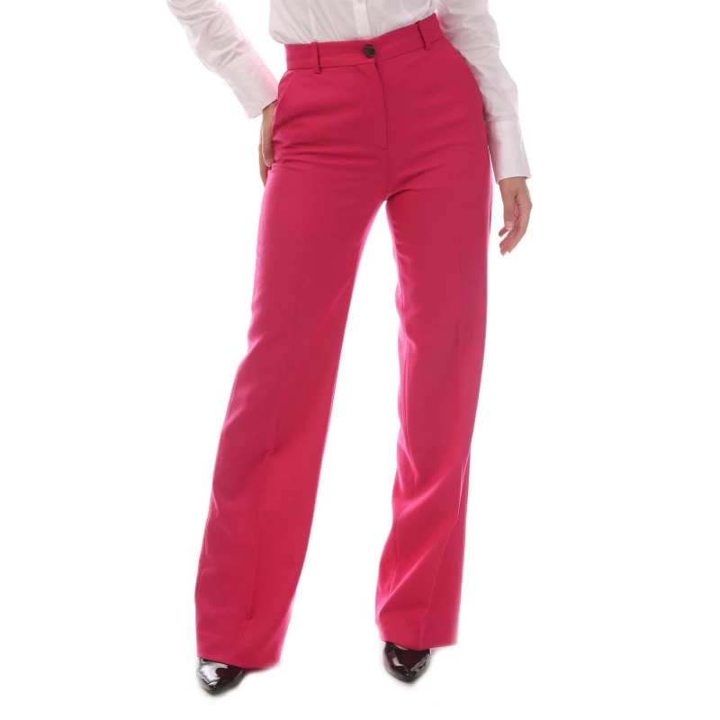 Image of Boss Womens Tireka Luxurious Wool Trousers Bright Pink female 4 (XXS)