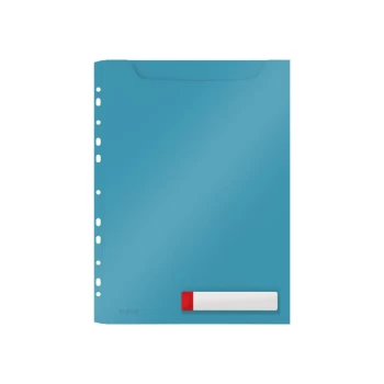 Image of Cosy Privacy High Capacity Pocket File A4, Calm Blue - Outer Carton of 12