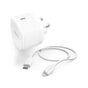 Image of Hama 3-pin Plug USB-C to Lightning Charging Kit Intelligent Power Delivery