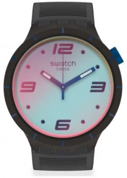 Image of Swatch FUTURISTIC GREY Big Bold Grey Silicone Strap Watch