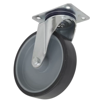 Image of Medium-Duty Thermoplastic Swivel Castor Wheel 100mm - Trade