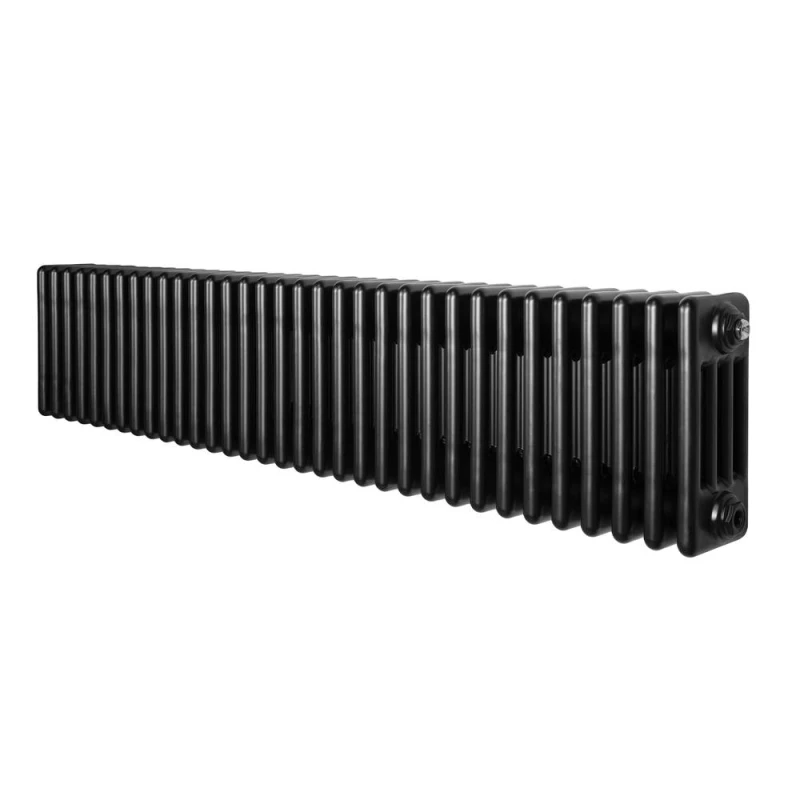 Image of Monstershop Traditional 4 Column Radiator - 300 x 1505mm - Black Unisex