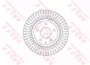 Image of TRW Brake disc MAZDA DF6731 B45G33251A Brake rotor,Brake discs,Brake rotors