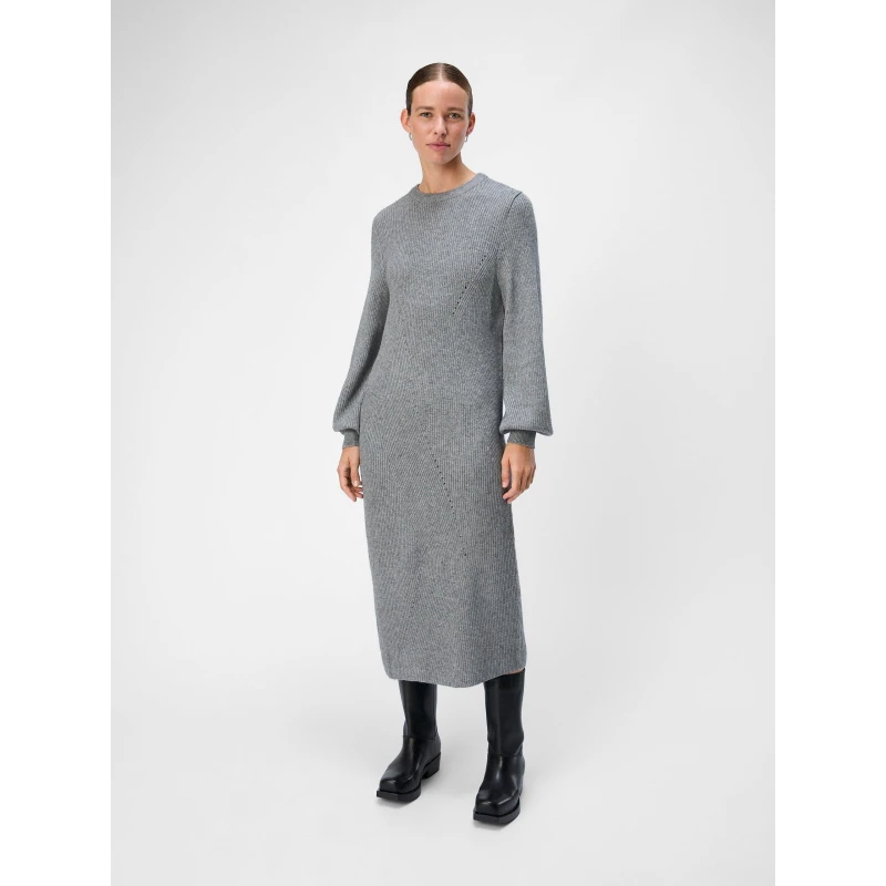 Image of Object Knitted Midi Dress - Grey Grey 8