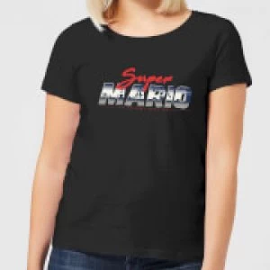 Image of Nintendo Super Mario Original 80s Hero Womens T-Shirt - Black - S