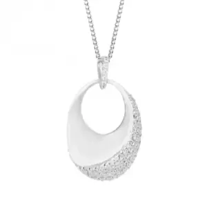 Image of Knife Edge Zirconia Wave Pendant P5198C