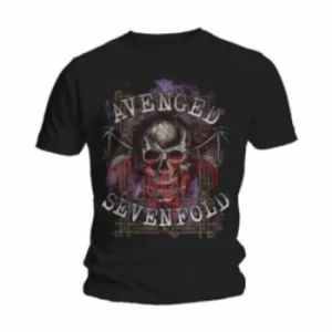 Image of Avenged Sevenfold Bloody Trellis Black T Shirt: Small