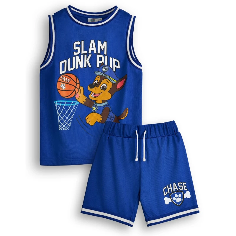 Image of Paw Patrol 2 Piece Basketball Set Blue