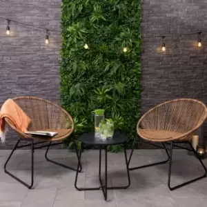 Image of Charles Bentley Zanzibar Tea For Two Bistro Set Natural