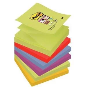 Image of Post-it Super Sticky Z-Notes Pad 90 Sheets Marrakesh 76x76mm