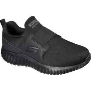 Image of Skechers Mens Cicades Occupational Shoes (11 UK) (Black) - Black
