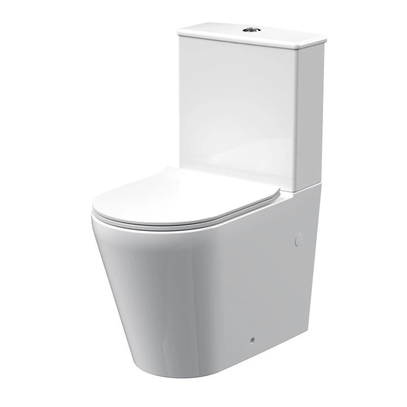 Image of Balterley Flush to Wall Toilet Cistern Soft Close Sandwich Seat 798x385x612mm White