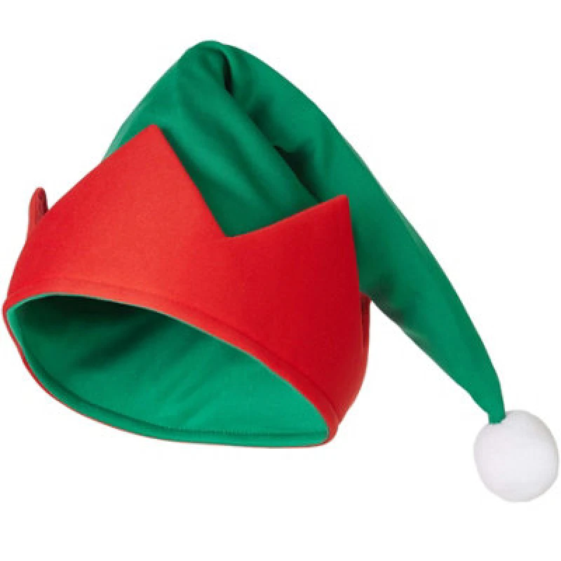 Image of Tectake Classic Elf Hat - Perfect For Many Events And Outfits - Red/green