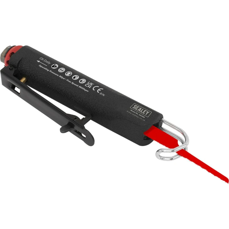 Image of Loops Slim Body Reciprocating Air Saw Kit - 1/4" BSP Bodyshop Panel Sheet Cutting Tool Multi