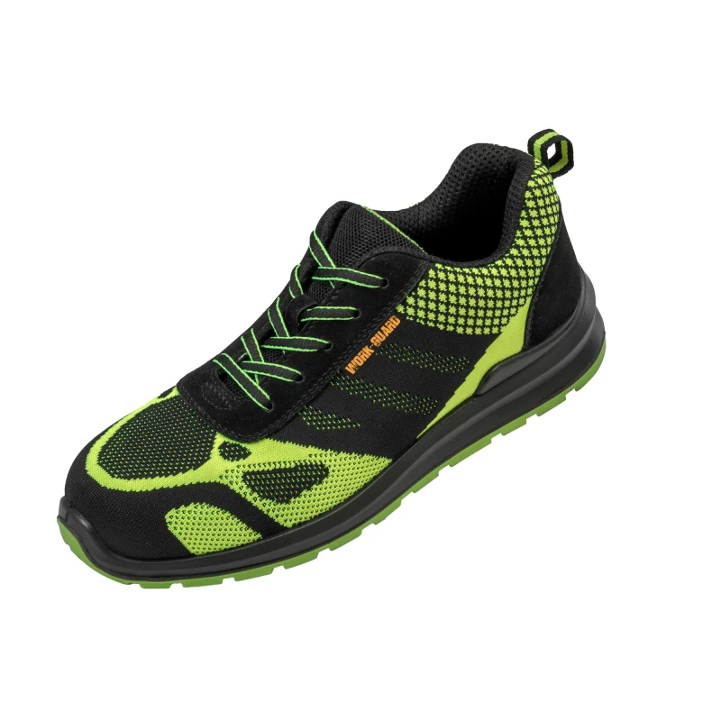 Image of Result Result Men Work-Guard Hicks Safety Trainers in Bright Green Size: 8 Bright Green 8 Male 5059269221331