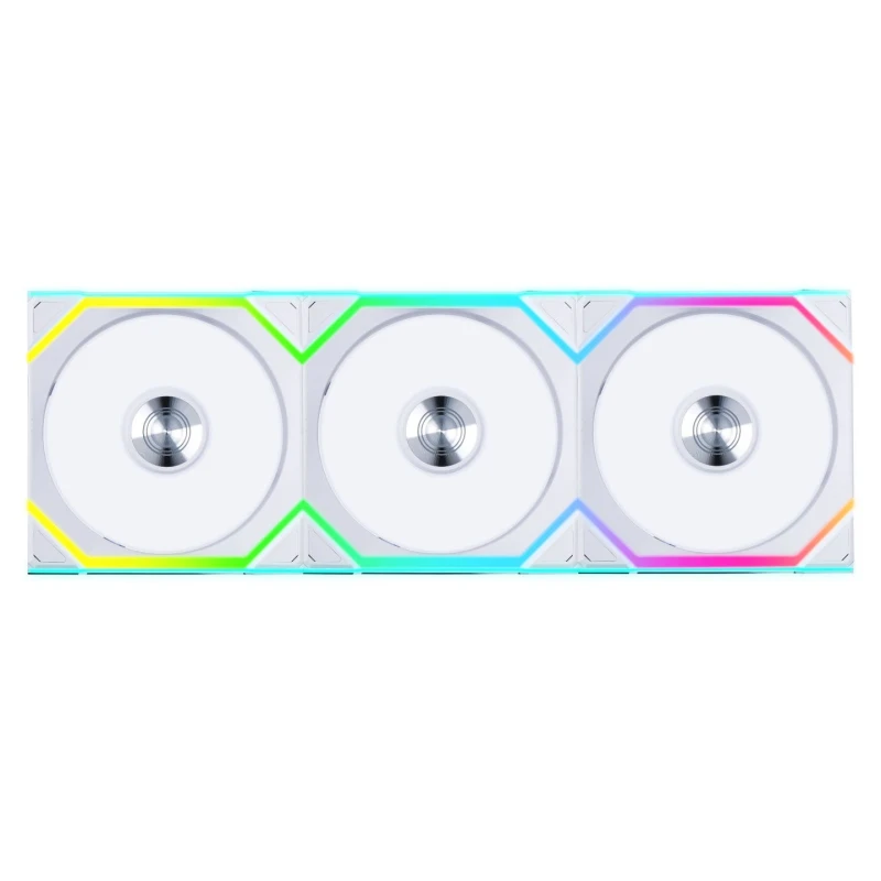Image of Lian Li UNI SL WIRELESS RGB 120mm Reverse Flow Fan Triple Pack - White