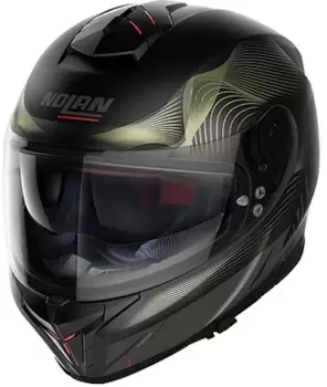 Image of Nolan N80-8 Powerglide N-Com Helmet, black-gold Size M black-gold, Size M