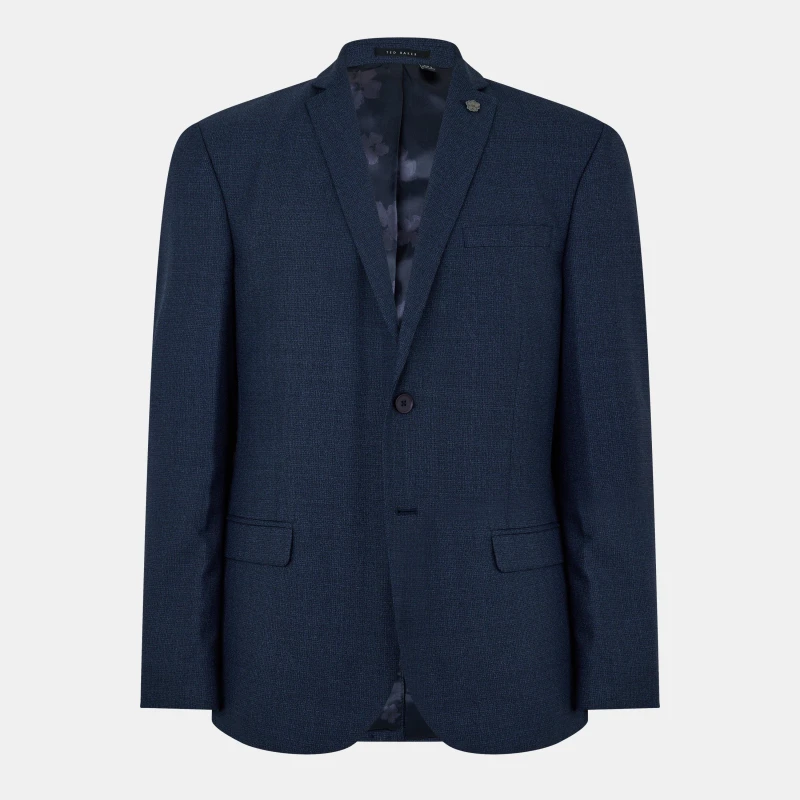 Image of Ted Baker Mens Fleck Suit Jacket Navy male 36 (46)