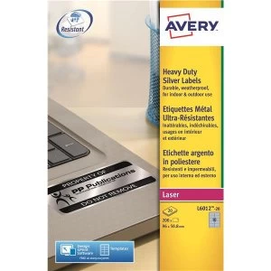 Image of Avery L6012 20 96.0 x 50.8mm Heavy Duty Labels Pack of 200