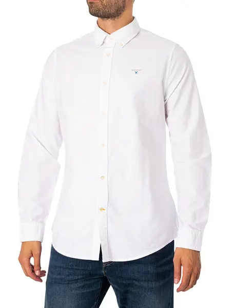 Image of Barbour Oxtown Tailored Shirt White S