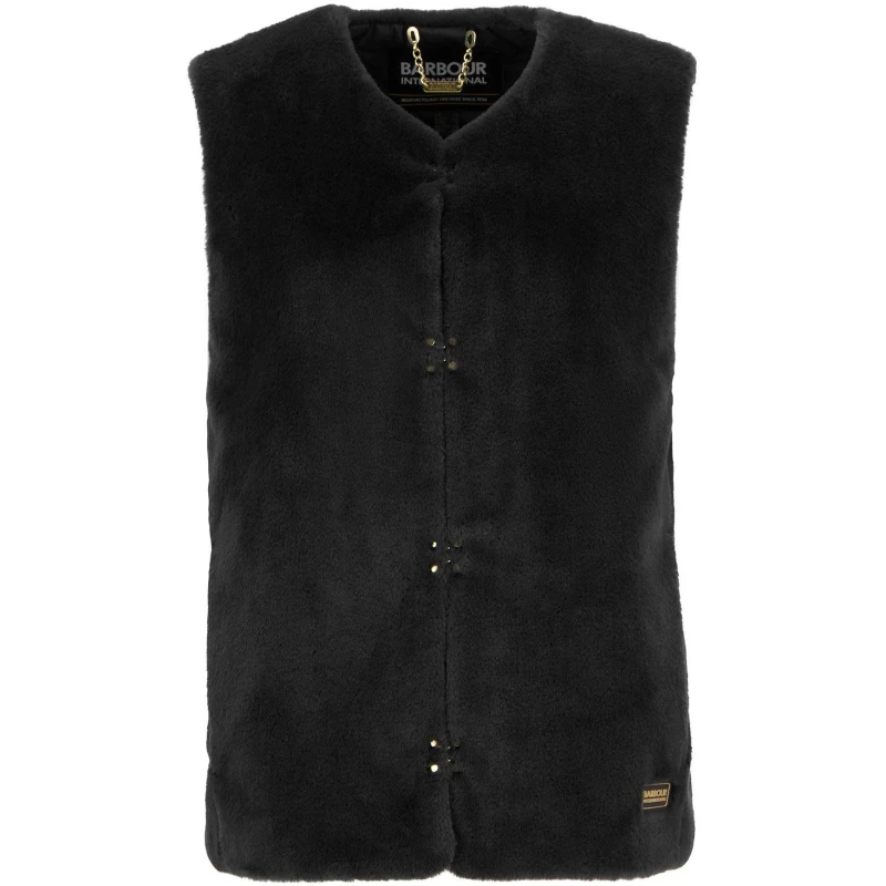Image of Barbour International Womens Milan Gilet Black female 10 (S)