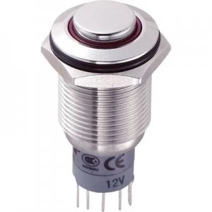 Image of TRU COMPONENTS LAS2GQH 11ZER12VSP Tamper proof pushbutton 250 V AC 3 A 1 x OnOn latch