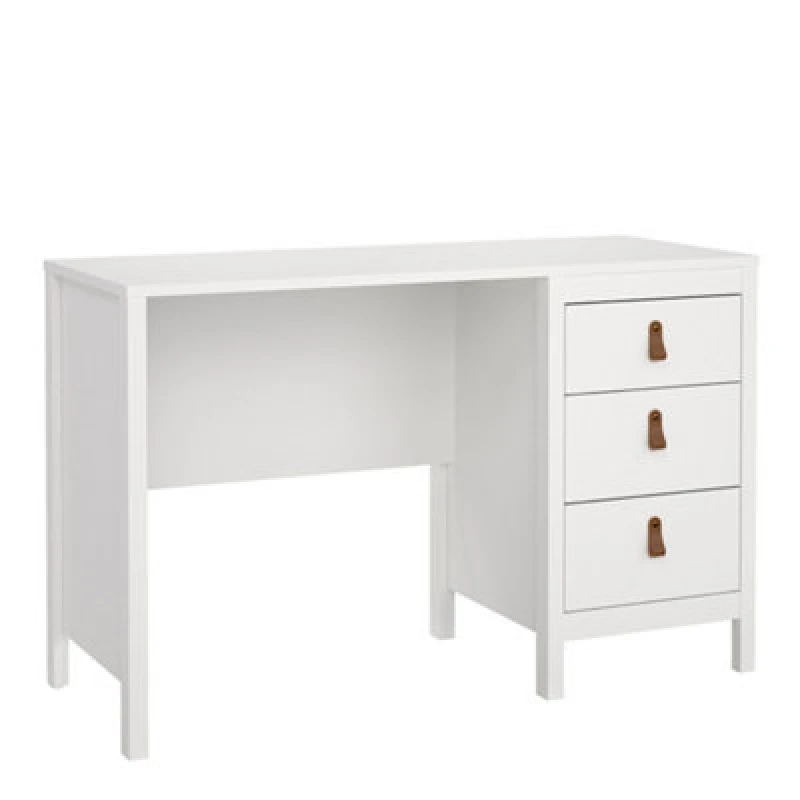 Image of Indoor Furniture Group Barcelona Desk 3 Drawers White 7.25797E+11