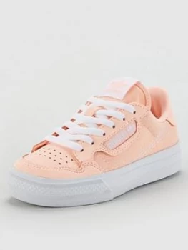 Image of adidas Originals CONTINENTAL VULC Childrens Trainers - Orange, Size 1